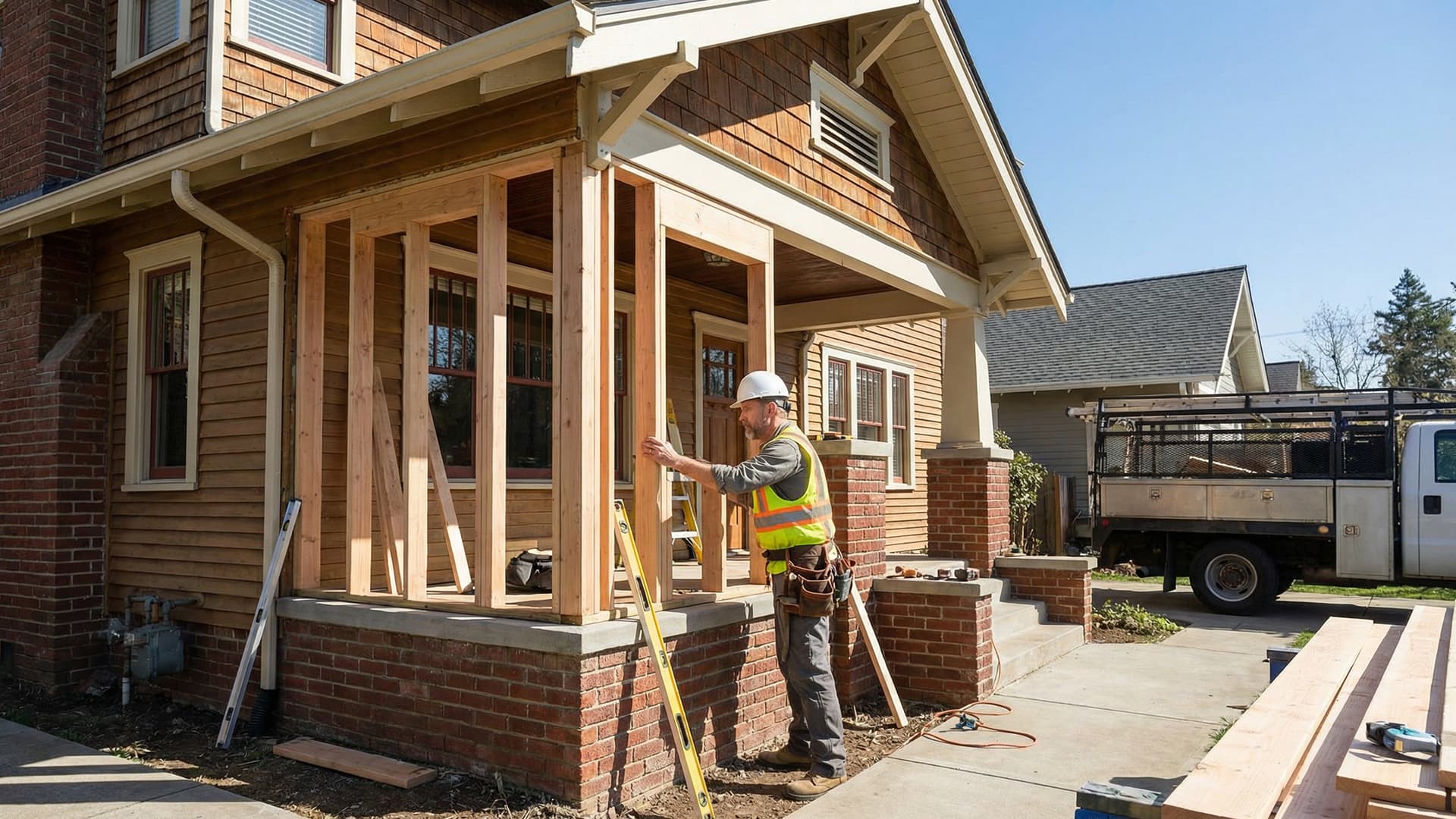 Professional contractor reviewing pricing options